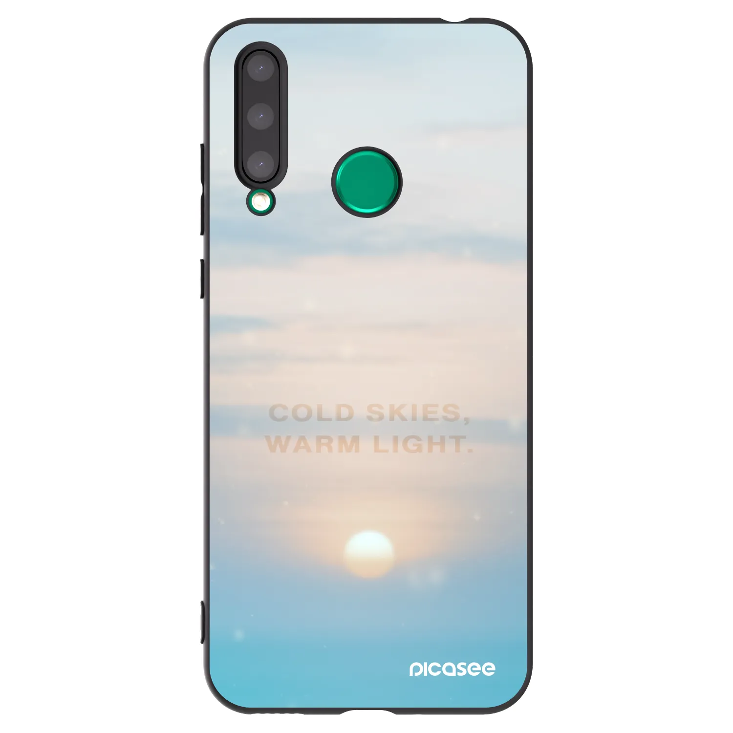 Picasee Honor 20 Lite Hülle - Schwarzes Silikon - COLD SKIES