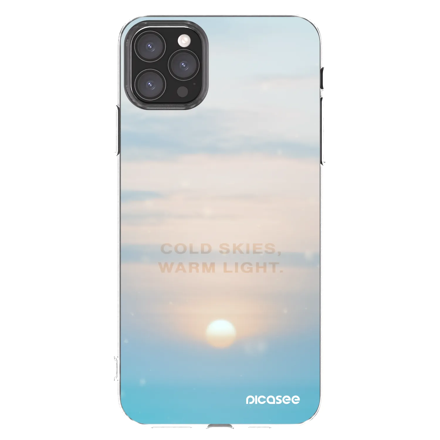 Picasee Apple iPhone 11 Pro Max Hülle - Transparentes Silikon - COLD SKIES