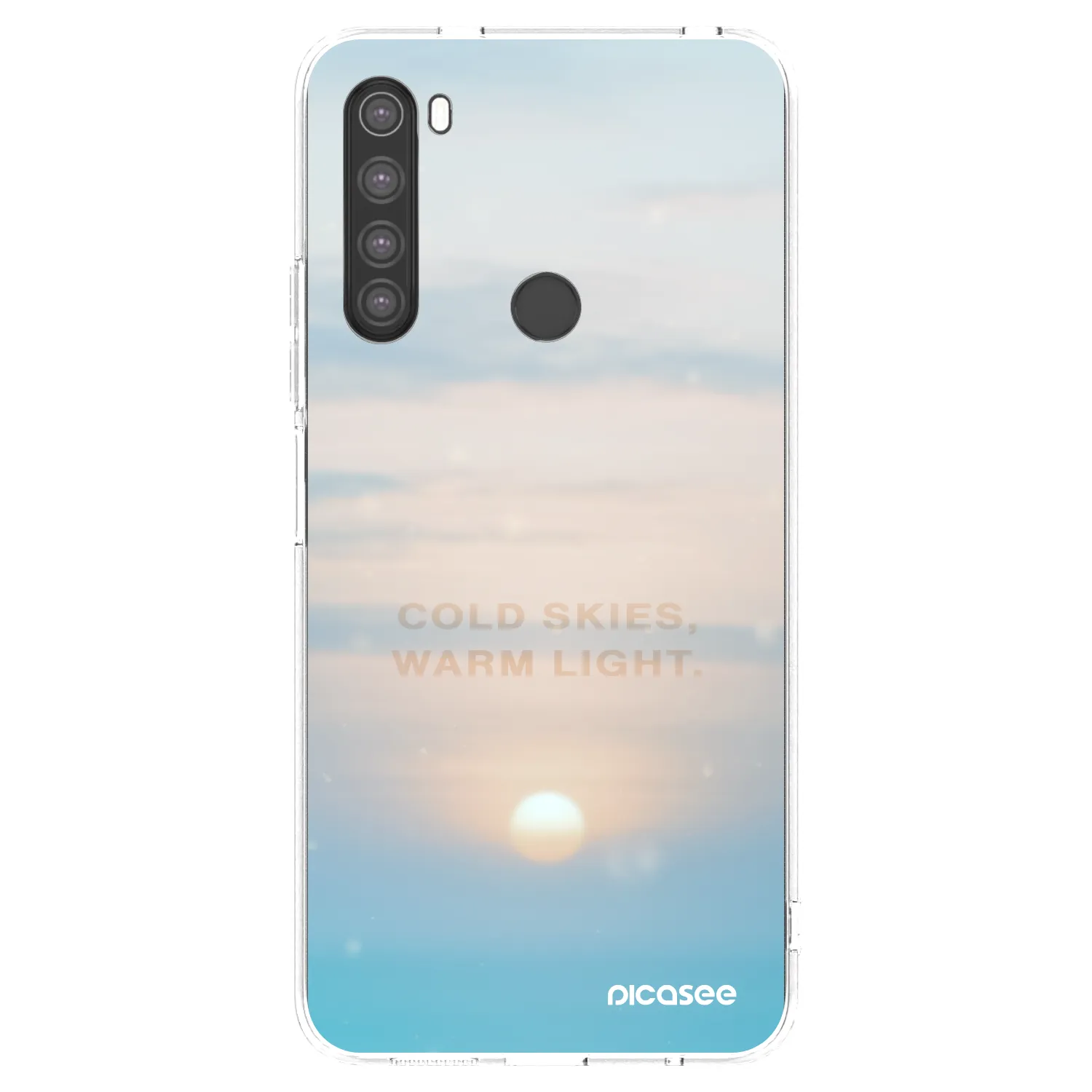 Picasee Xiaomi Redmi Note 8 Hülle - Transparentes Silikon - COLD SKIES