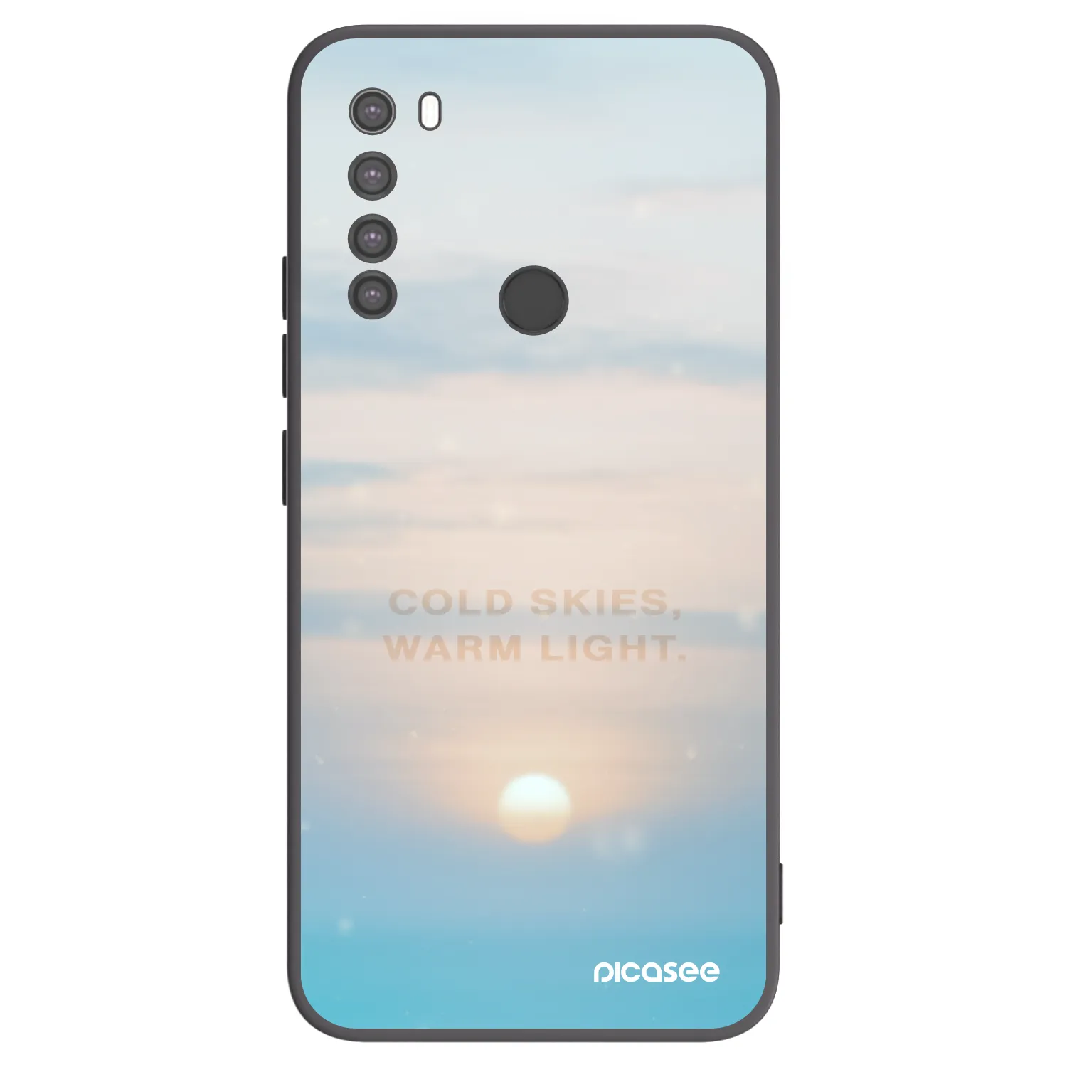 Picasee Xiaomi Redmi Note 8 Hülle - Schwarzes Silikon - COLD SKIES