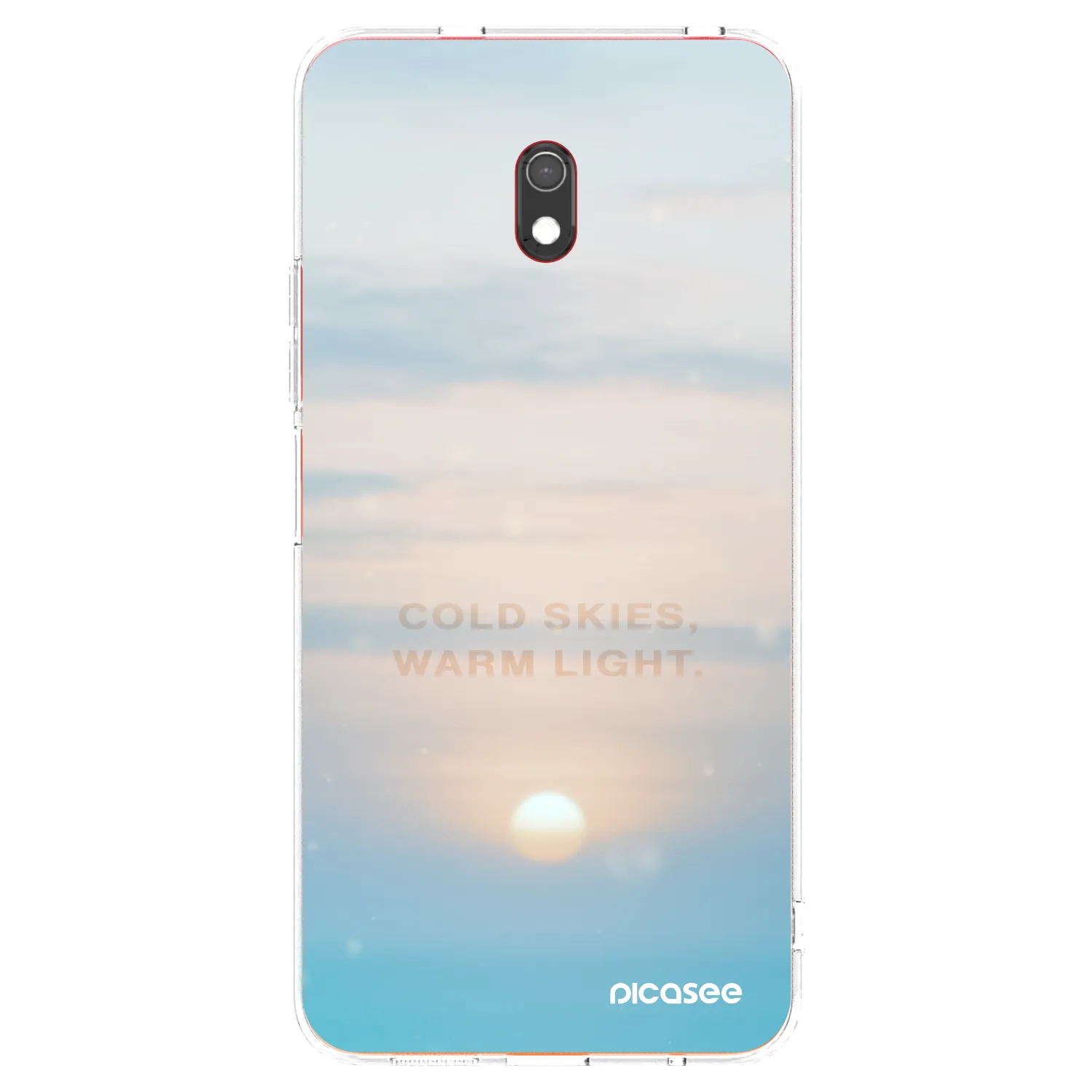 Picasee Xiaomi Redmi 8A Hülle - Transparentes Silikon - COLD SKIES