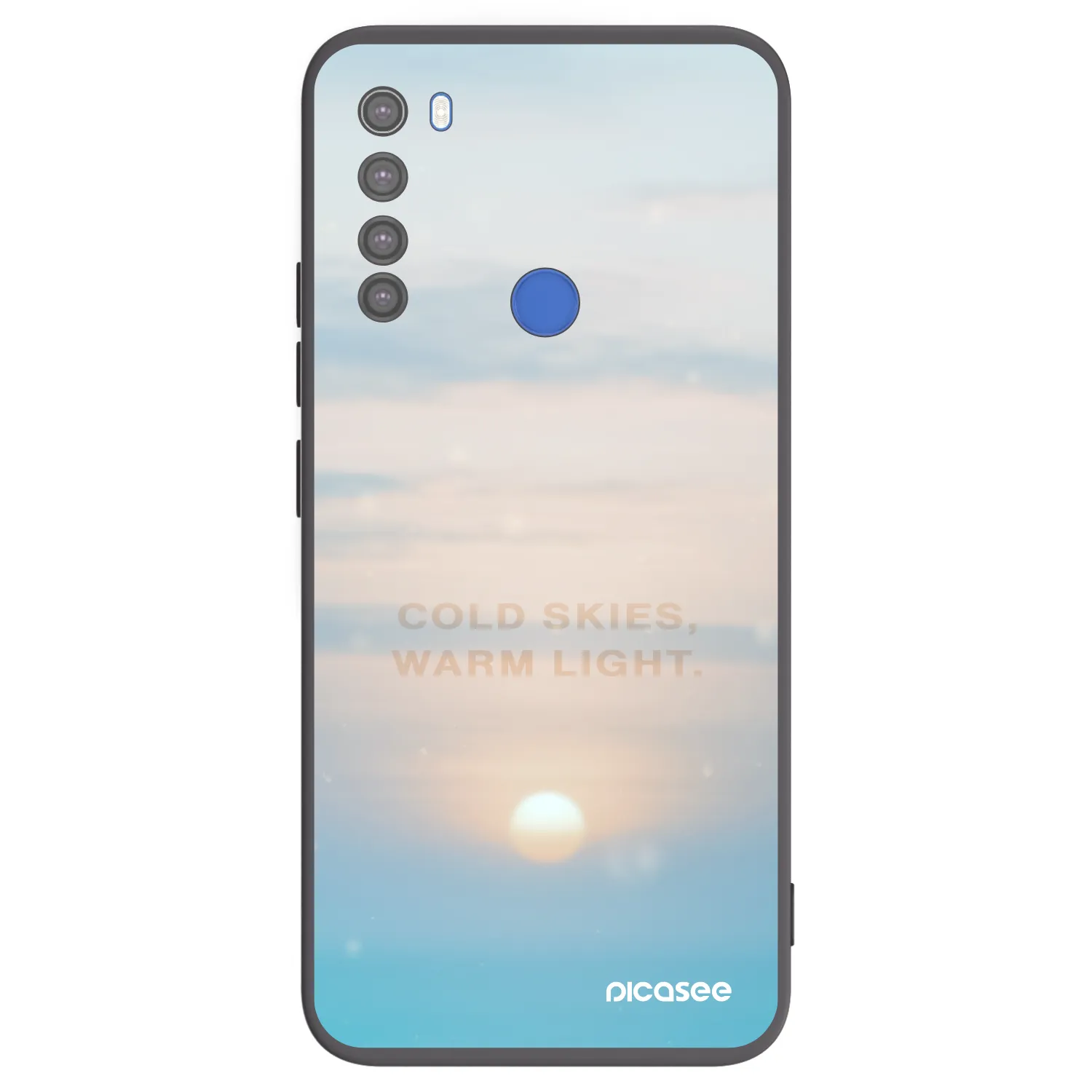Picasee Xiaomi Redmi Note 8T Hülle - Schwarzes Silikon - COLD SKIES