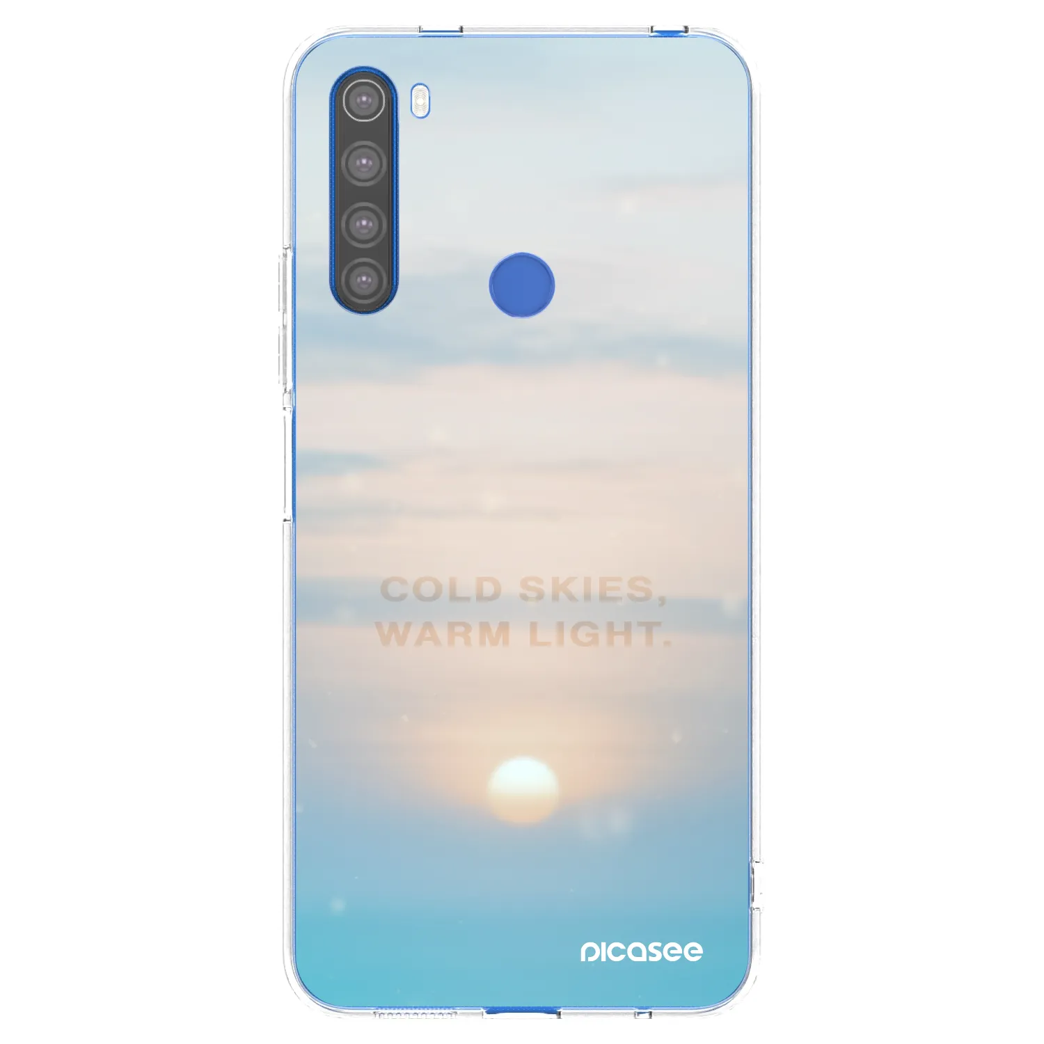 Picasee Xiaomi Redmi Note 8T Hülle - Transparentes Silikon - COLD SKIES