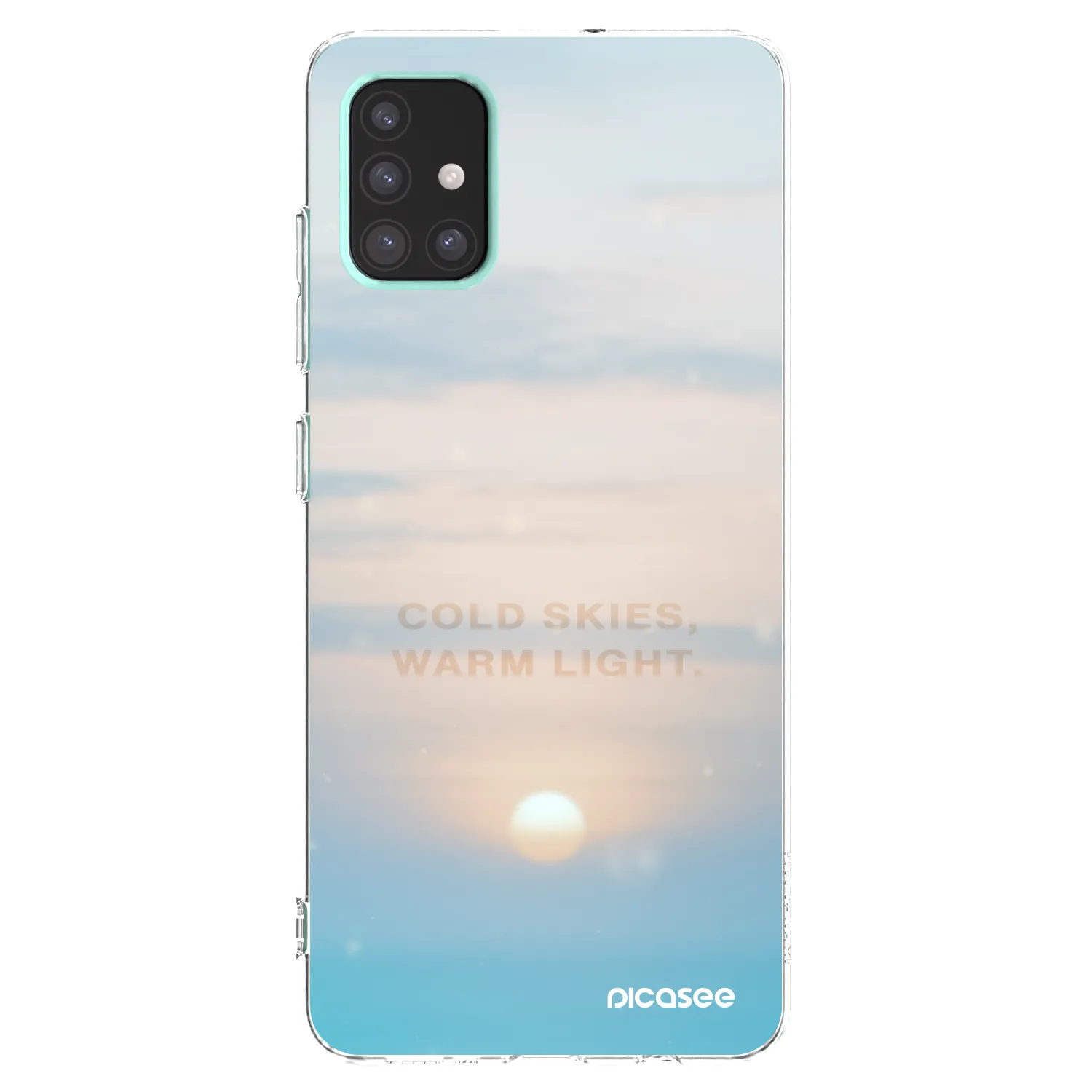 Picasee Samsung Galaxy A51 A515F Hülle - Transparentes Silikon - COLD SKIES