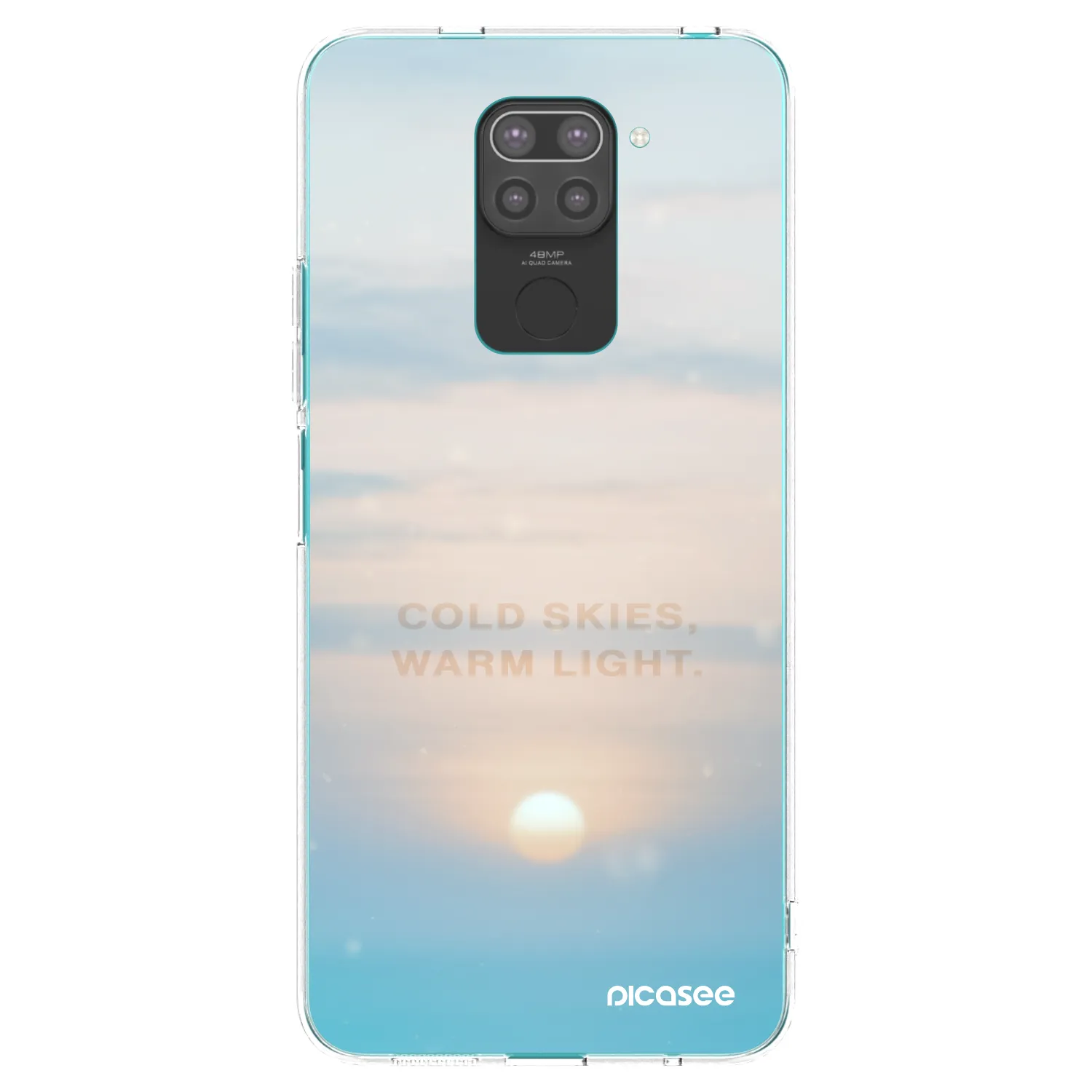 Picasee Xiaomi Redmi Note 9 Hülle - Schwarzes Silikon - COLD SKIES