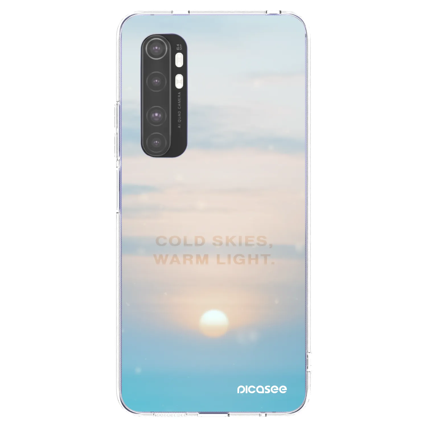 Picasee Xiaomi Mi Note 10 Lite Hülle - Transparentes Silikon - COLD SKIES