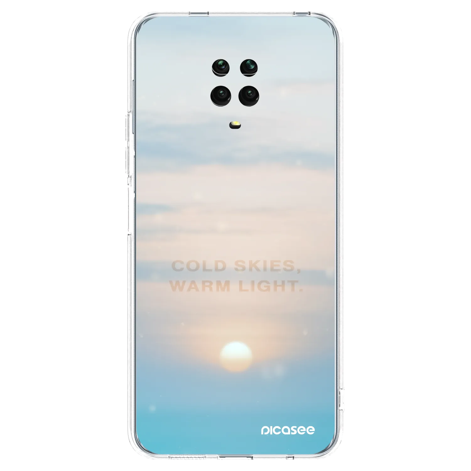 Picasee Xiaomi Redmi Note 9S Hülle - Transparentes Silikon - COLD SKIES