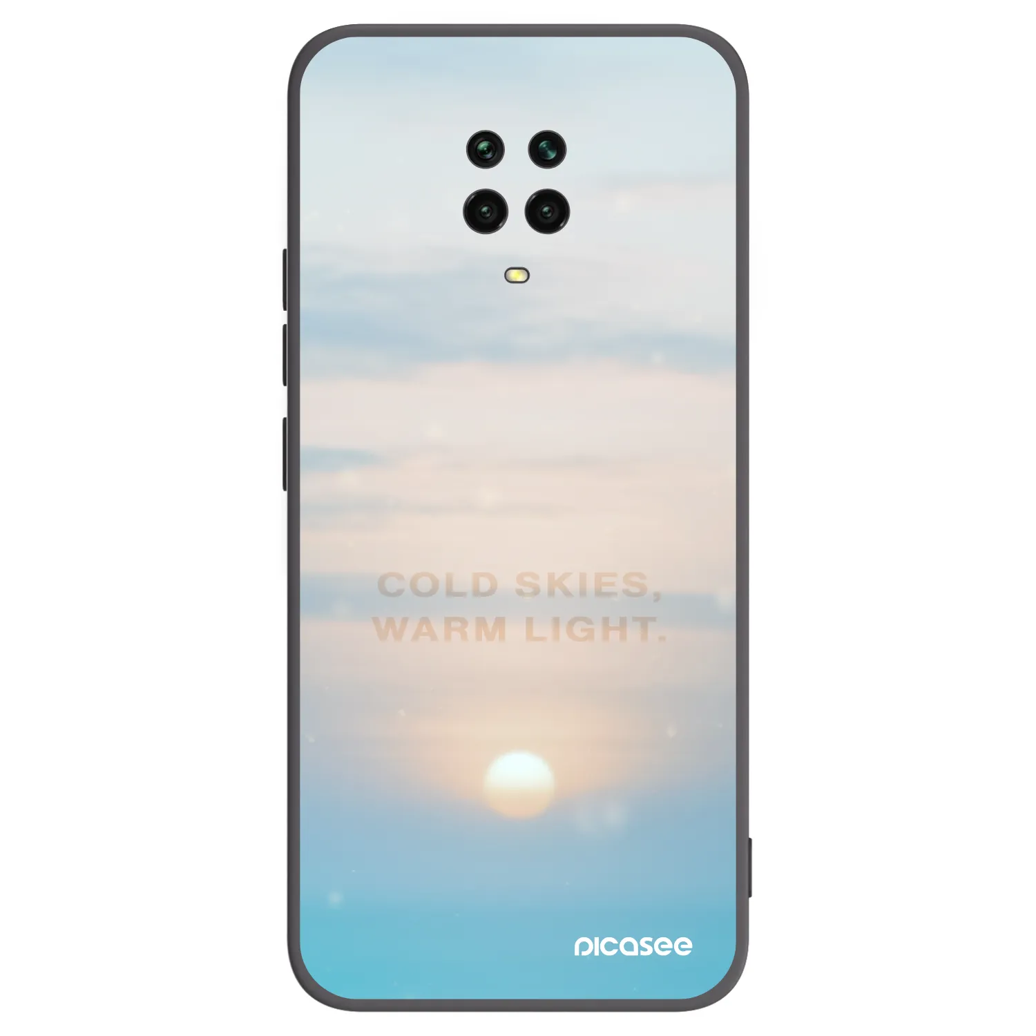 Picasee Xiaomi Redmi Note 9S Hülle - Schwarzes Silikon - COLD SKIES