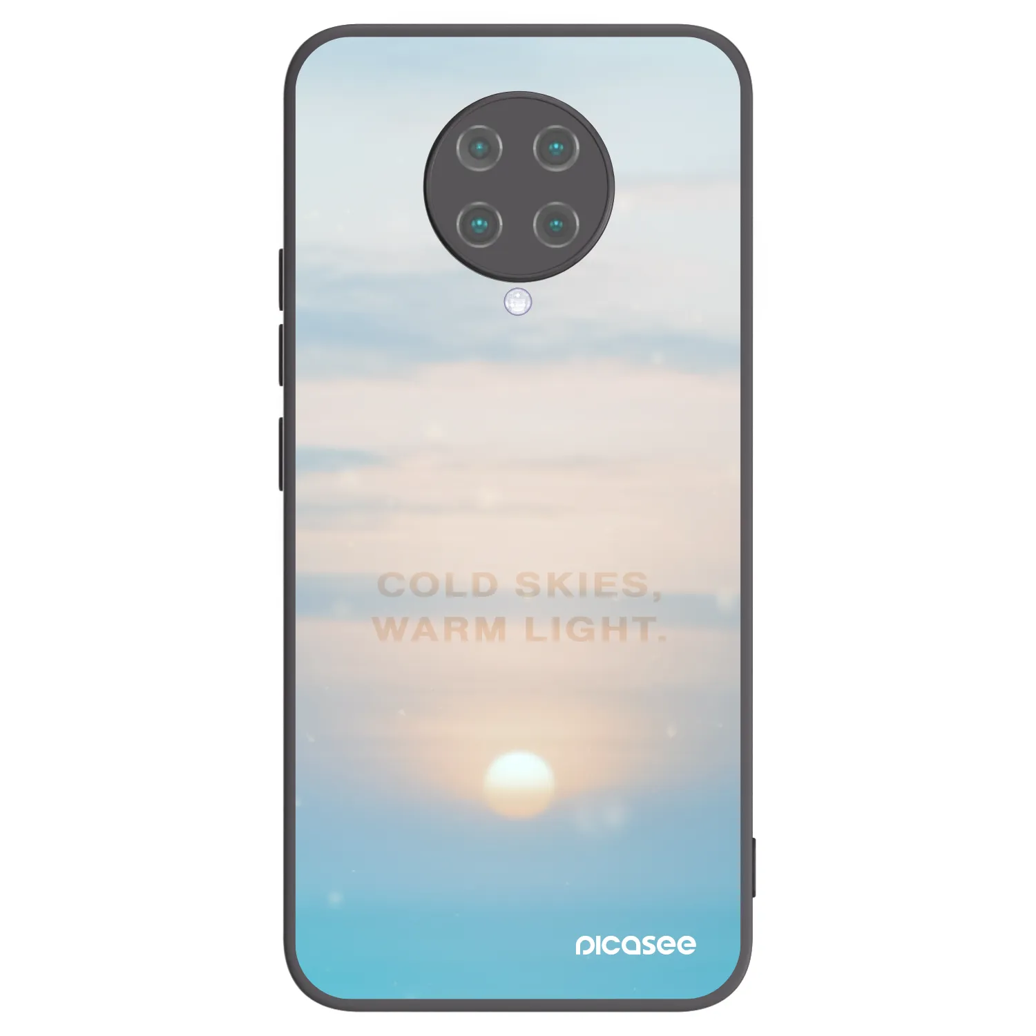 Picasee Xiaomi Poco F2 Pro Hülle - Schwarzes Silikon - COLD SKIES