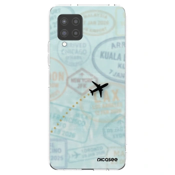 Picasee Samsung Galaxy A42 A426B Hülle - Transparentes Silikon - FLIGHT PATH