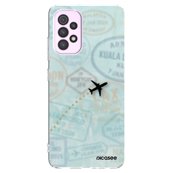 Picasee Samsung Galaxy A32 5G A326B Hülle - Transparentes Silikon - FLIGHT PATH