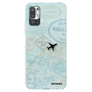 Picasee Xiaomi Redmi Note 10 5G Hülle - Transparentes Silikon - FLIGHT PATH