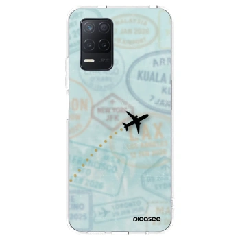 Picasee Realme 8 5G Hülle - Transparentes Silikon - FLIGHT PATH