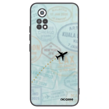 Picasee Xiaomi Poco X4 Pro 5G Hülle - Schwarzes Silikon - FLIGHT PATH