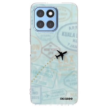 Picasee Honor X8 5G Hülle - Transparentes Silikon - FLIGHT PATH