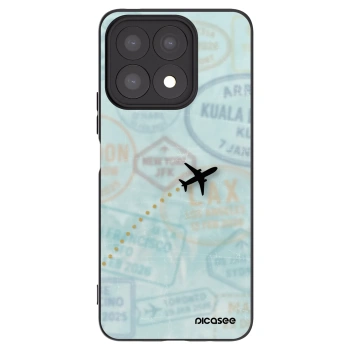 Picasee Honor X8a Hülle - Schwarzes Silikon - FLIGHT PATH