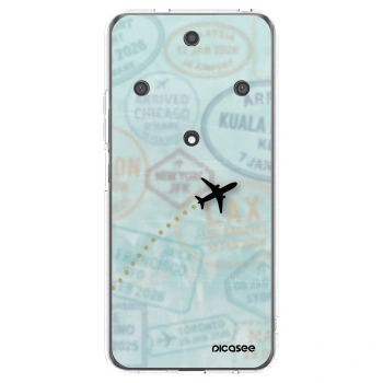 Picasee Honor Magic5 Lite 5G Hülle - Transparentes Silikon - FLIGHT PATH
