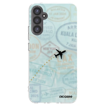 Picasee Samsung Galaxy A34 5G A346B Hülle - Transparentes Silikon - FLIGHT PATH