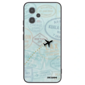 Picasee Xiaomi Redmi Note 12 5G Hülle - Schwarzes Silikon - FLIGHT PATH