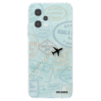 Picasee Xiaomi Redmi Note 12 5G Hülle - Transparentes Silikon - FLIGHT PATH