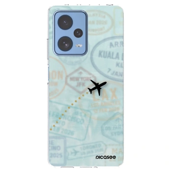 Picasee Xiaomi Redmi Note 12 Pro 5G Hülle - Transparentes Silikon - FLIGHT PATH