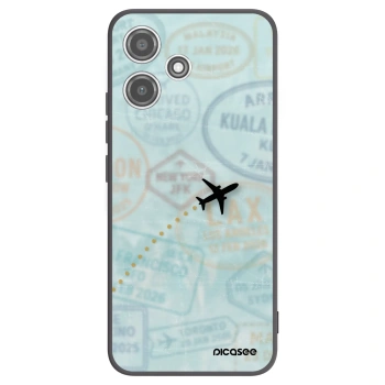 Picasee Xiaomi Redmi 12 5G Hülle - Schwarzes Silikon - FLIGHT PATH