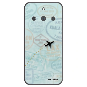 Picasee Realme 11 Pro+ Hülle - Schwarzes Silikon - FLIGHT PATH