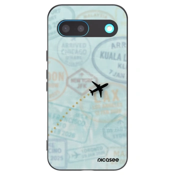 Picasee Google Pixel 8 Hülle - Schwarzes Silikon - FLIGHT PATH