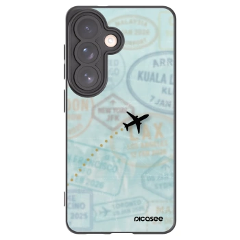 Picasee Samsung Galaxy S26 Hülle - Schwarzes Silikon - FLIGHT PATH