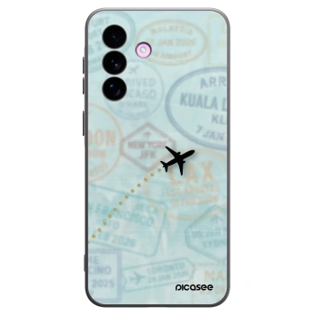 Picasee Samsung Galaxy A57 5G Hülle - Schwarzes Silikon - FLIGHT PATH