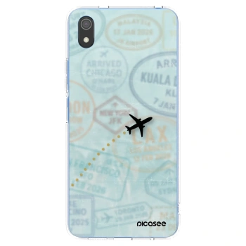 Picasee Xiaomi Redmi 7A Hülle - Transparentes Silikon - FLIGHT PATH
