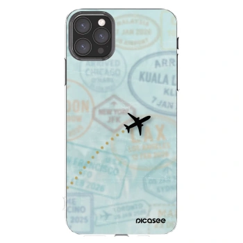 Picasee Apple iPhone 11 Pro Max Hülle - Transparentes Silikon - FLIGHT PATH