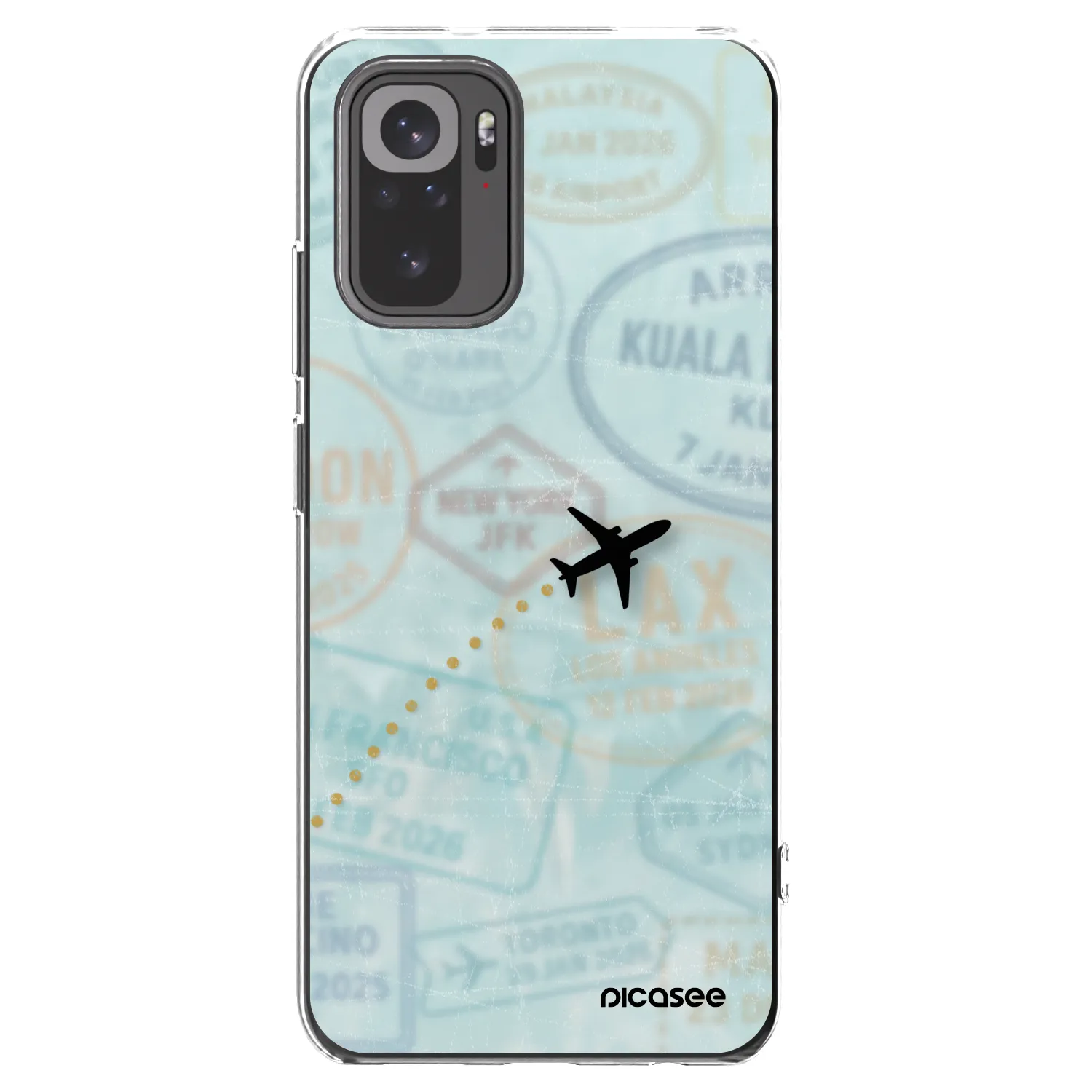 Picasee Xiaomi Redmi Note 10 Hülle - Transparentes Silikon - FLIGHT PATH