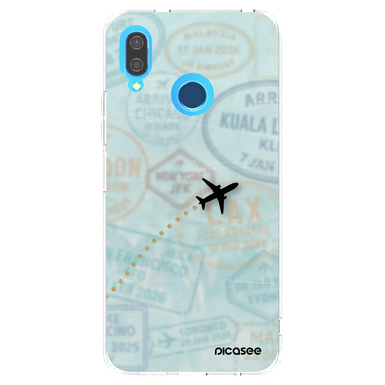 Picasee Huawei P20 Lite Hülle - Transparentes Silikon - FLIGHT PATH