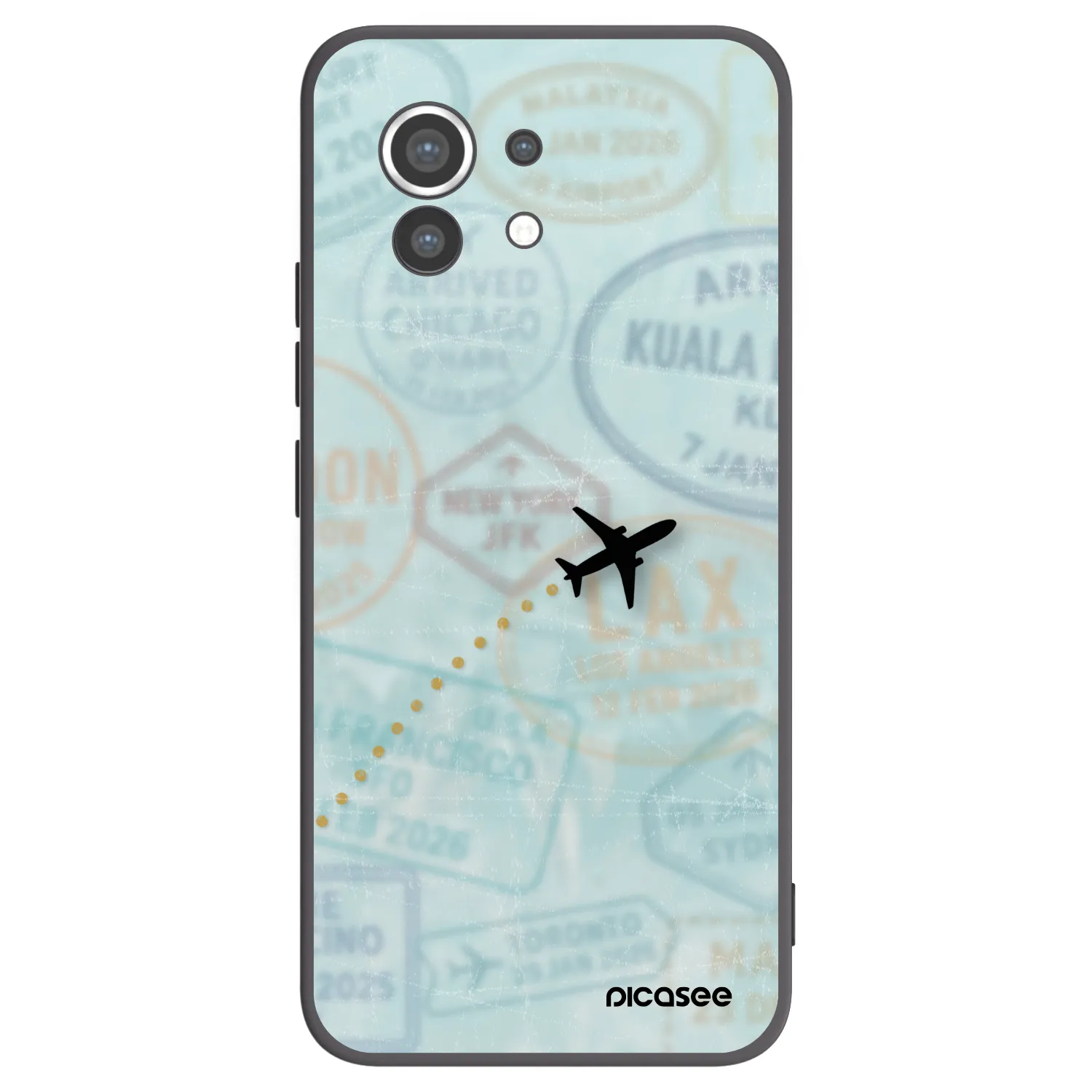 Picasee Xiaomi Mi 11 Hülle - Schwarzes Silikon - FLIGHT PATH