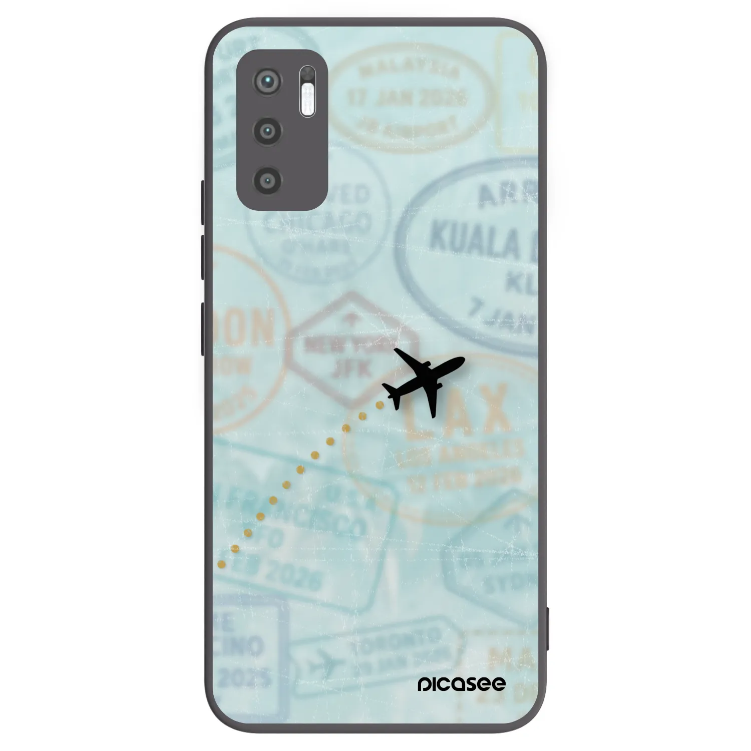 Picasee Xiaomi Redmi Note 10 5G Hülle - Schwarzes Silikon - FLIGHT PATH