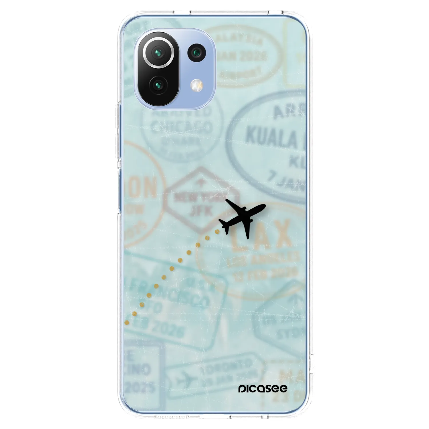 Picasee Xiaomi 11 Lite 5G NE Hülle - Transparentes Silikon - FLIGHT PATH