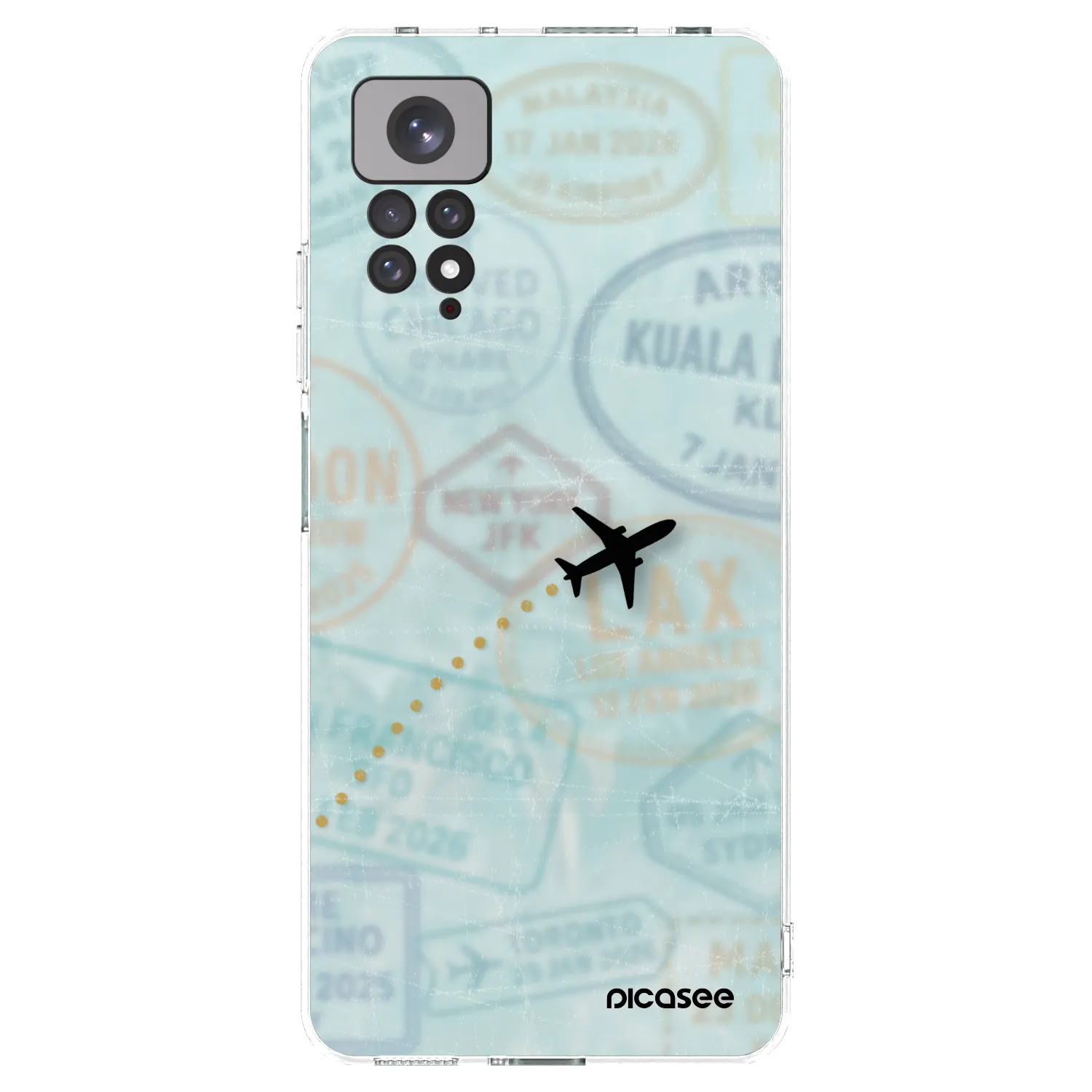 Picasee Xiaomi Redmi Note 11 Hülle - Transparentes Silikon - FLIGHT PATH