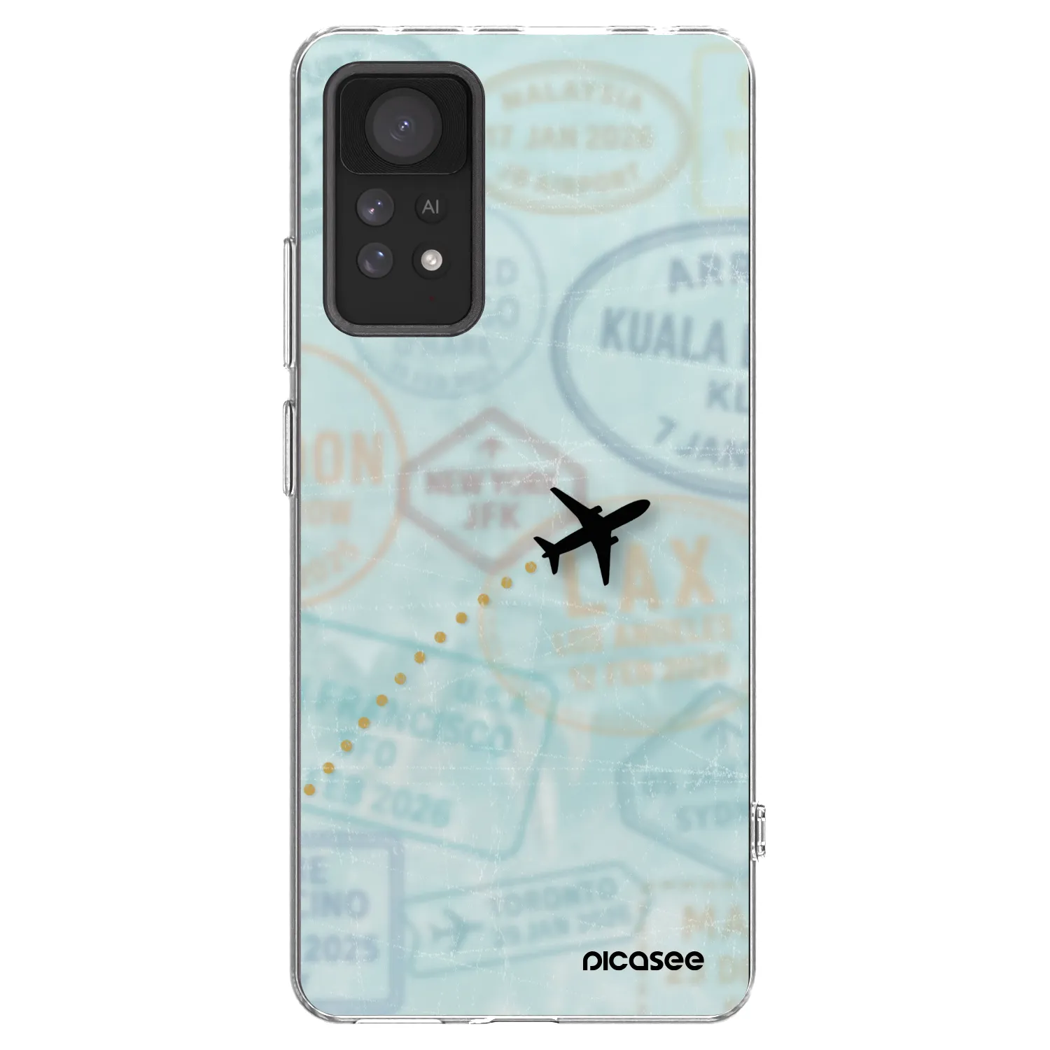 Picasee Xiaomi Redmi Note 11 Pro Hülle - Transparentes Silikon - FLIGHT PATH