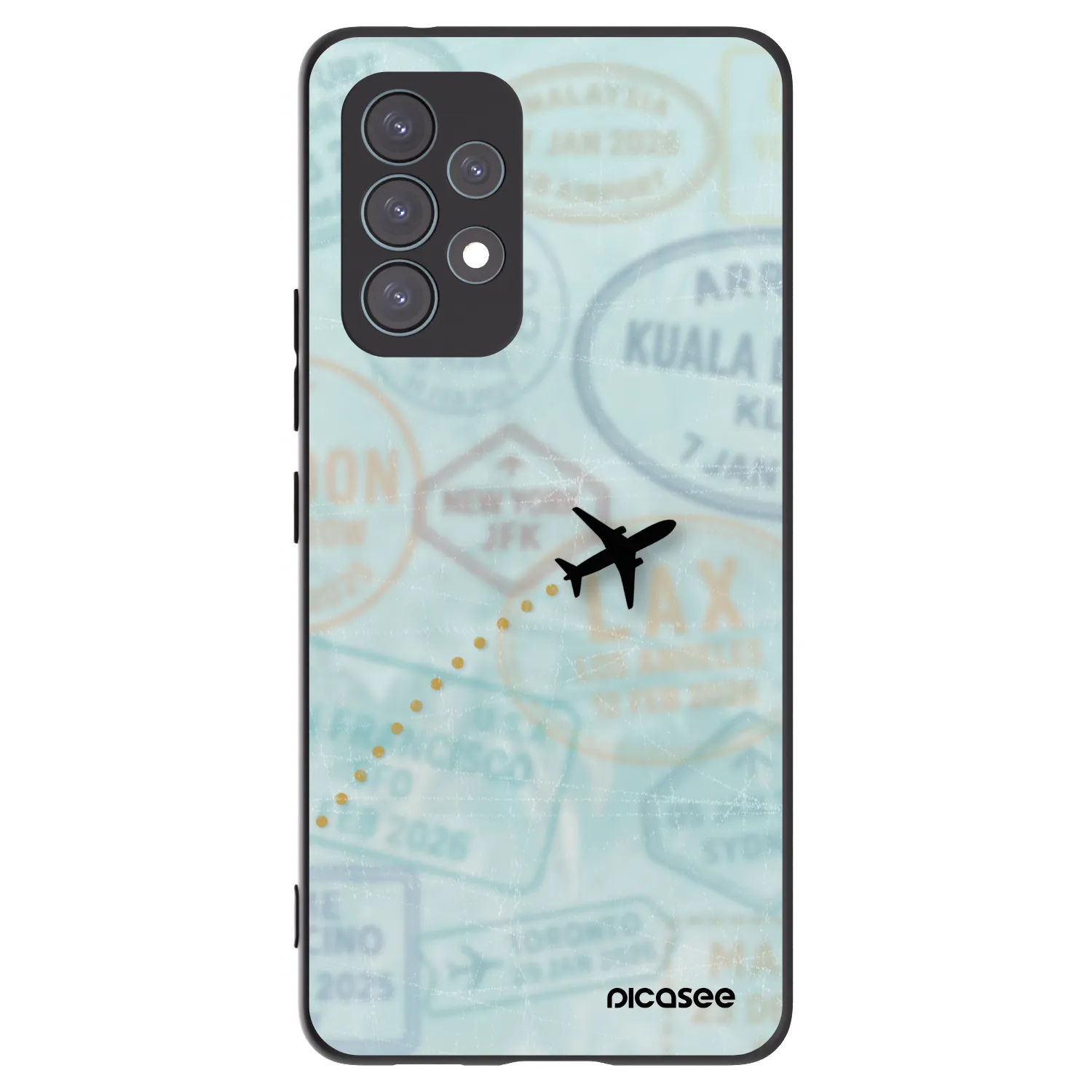 Picasee Samsung Galaxy A53 5G A536 Hülle - Schwarzes Silikon - FLIGHT PATH