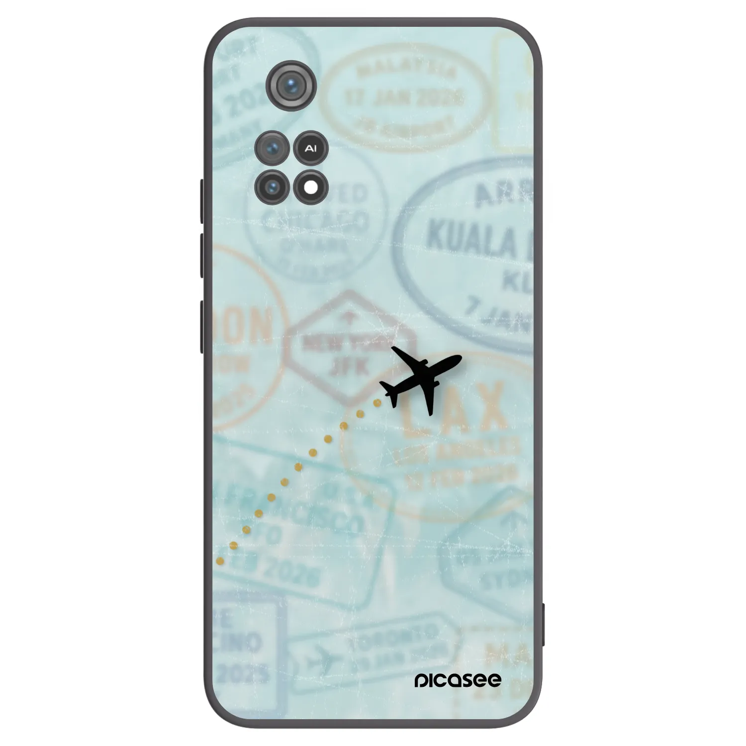 Picasee Xiaomi Poco M4 Pro Hülle - Schwarzes Silikon - FLIGHT PATH