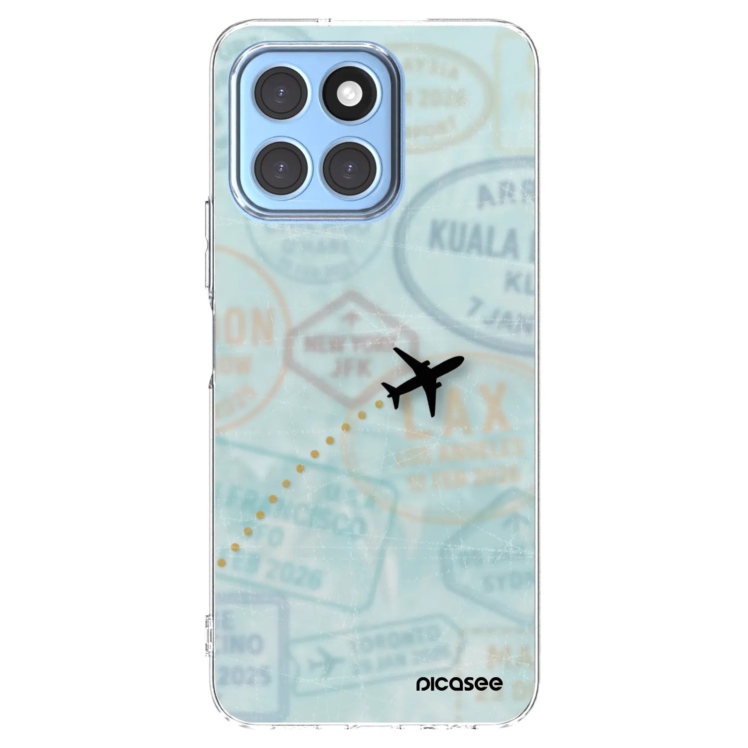 Picasee Honor X8 5G Hülle - Transparentes Silikon - FLIGHT PATH