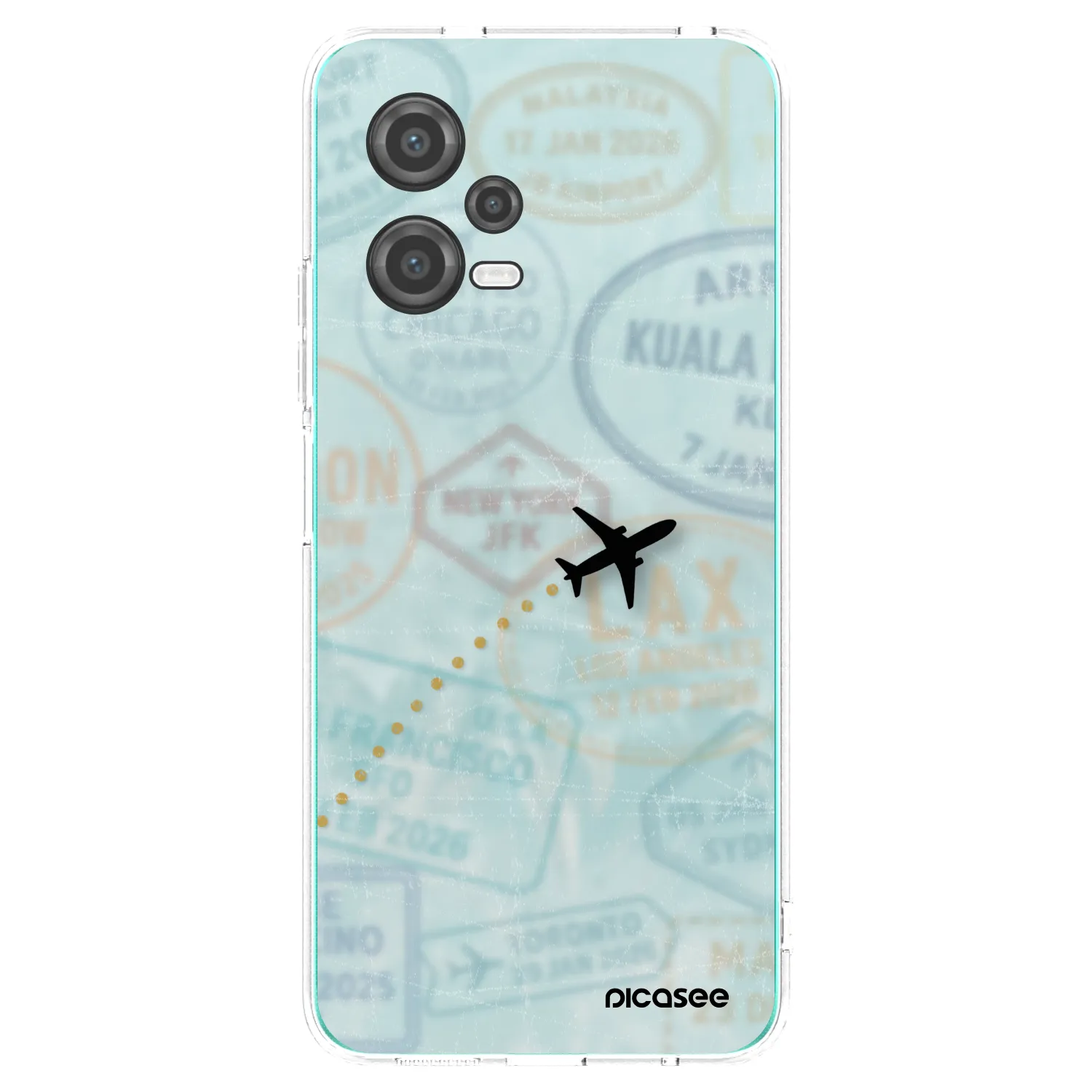 Picasee Xiaomi Poco X5 Hülle - Transparentes Silikon - FLIGHT PATH