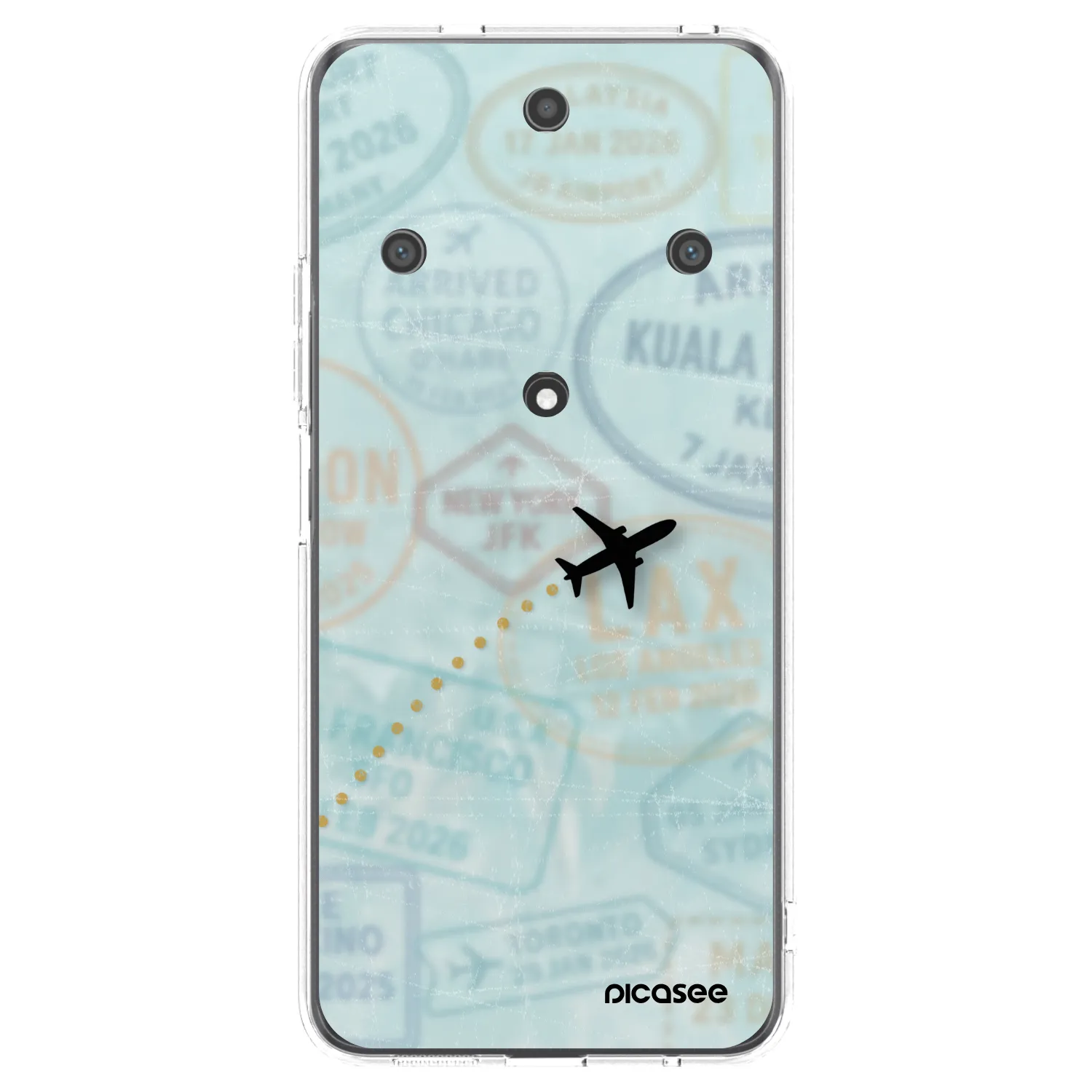 Picasee Honor Magic5 Lite 5G Hülle - Transparentes Silikon - FLIGHT PATH
