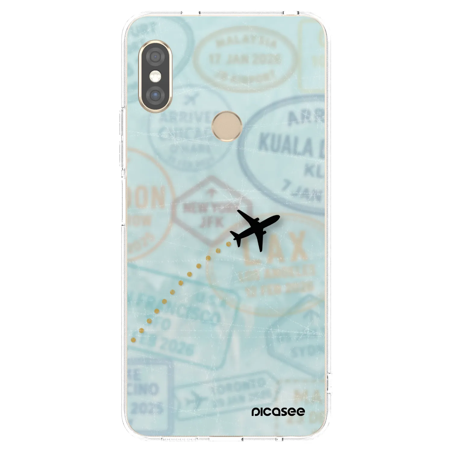 Picasee Xiaomi Redmi Note 5 Global Hülle - Transparentes Silikon - FLIGHT PATH