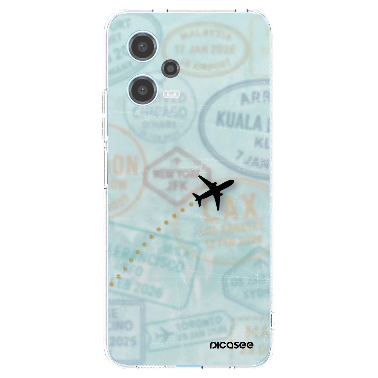 Picasee Xiaomi Redmi Note 12 5G Hülle - Transparentes Silikon - FLIGHT PATH