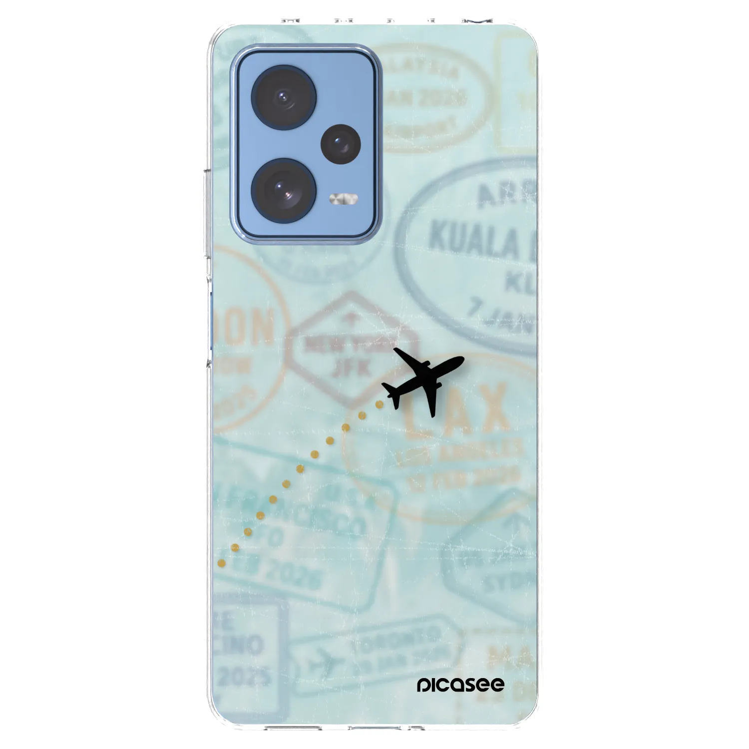 Picasee Xiaomi Redmi Note 12 Pro 5G Hülle - Transparentes Silikon - FLIGHT PATH