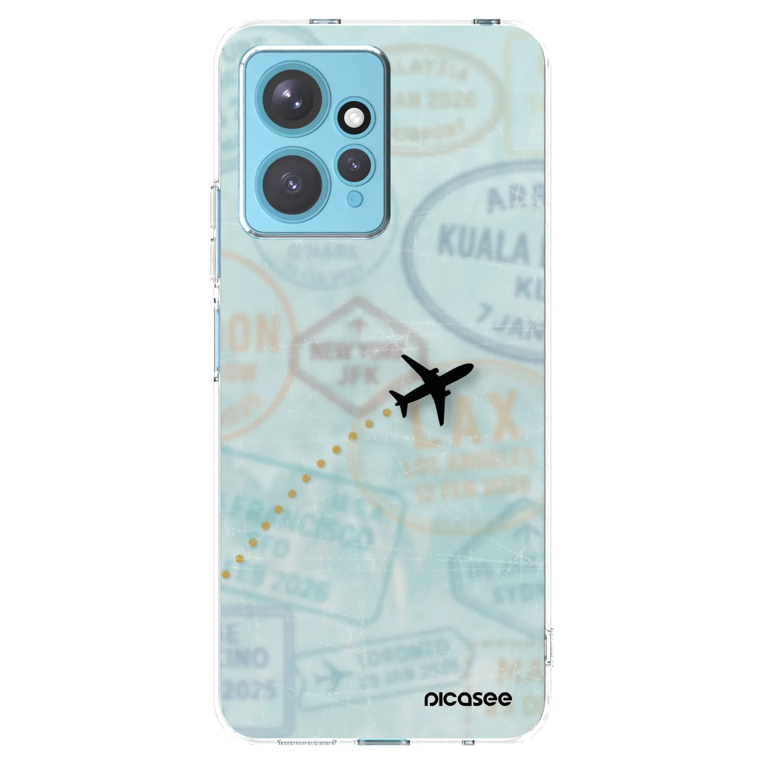 Picasee Xiaomi Redmi Note 12 4G Hülle - Transparentes Silikon - FLIGHT PATH