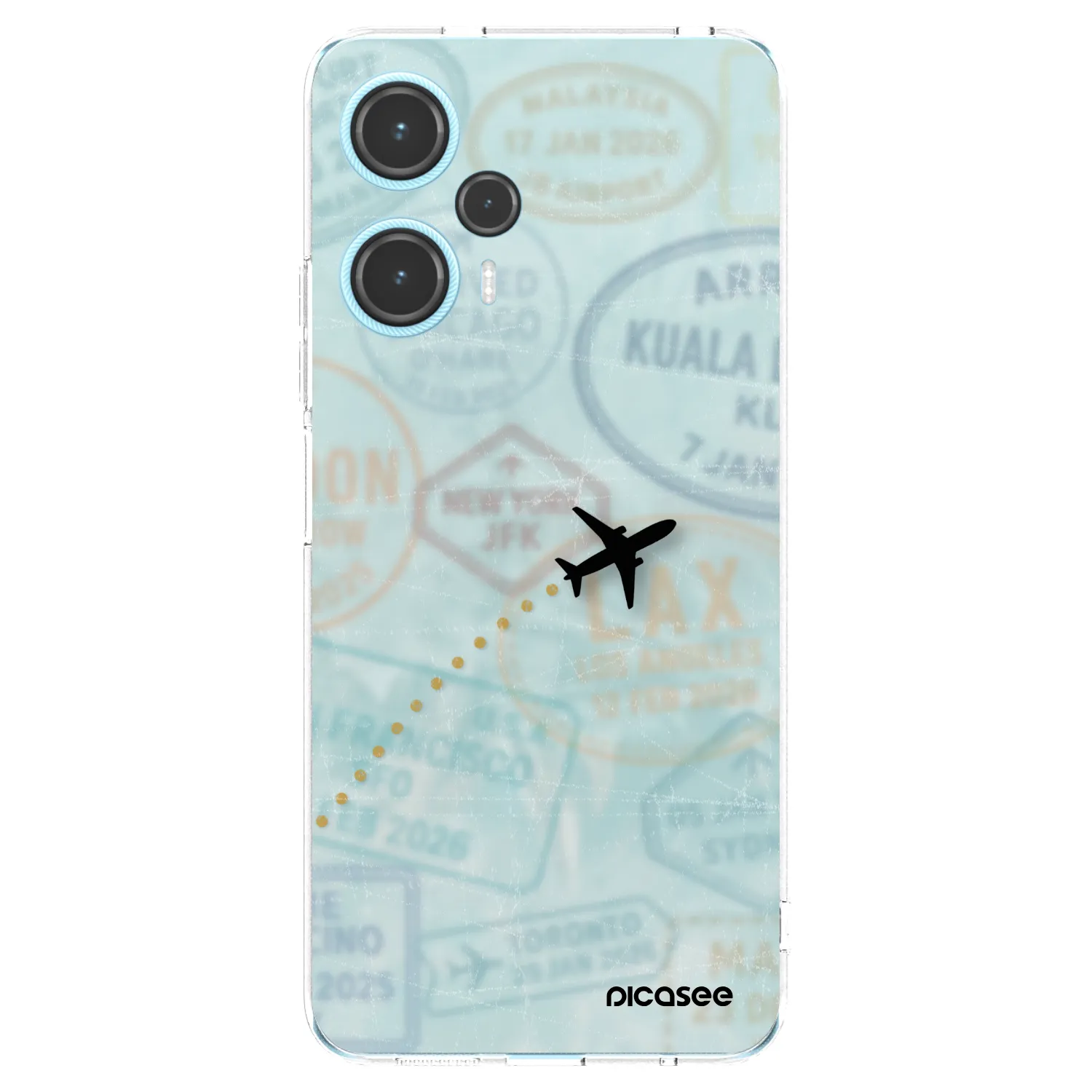 Picasee Xiaomi Poco F5 Hülle - Transparentes Silikon - FLIGHT PATH