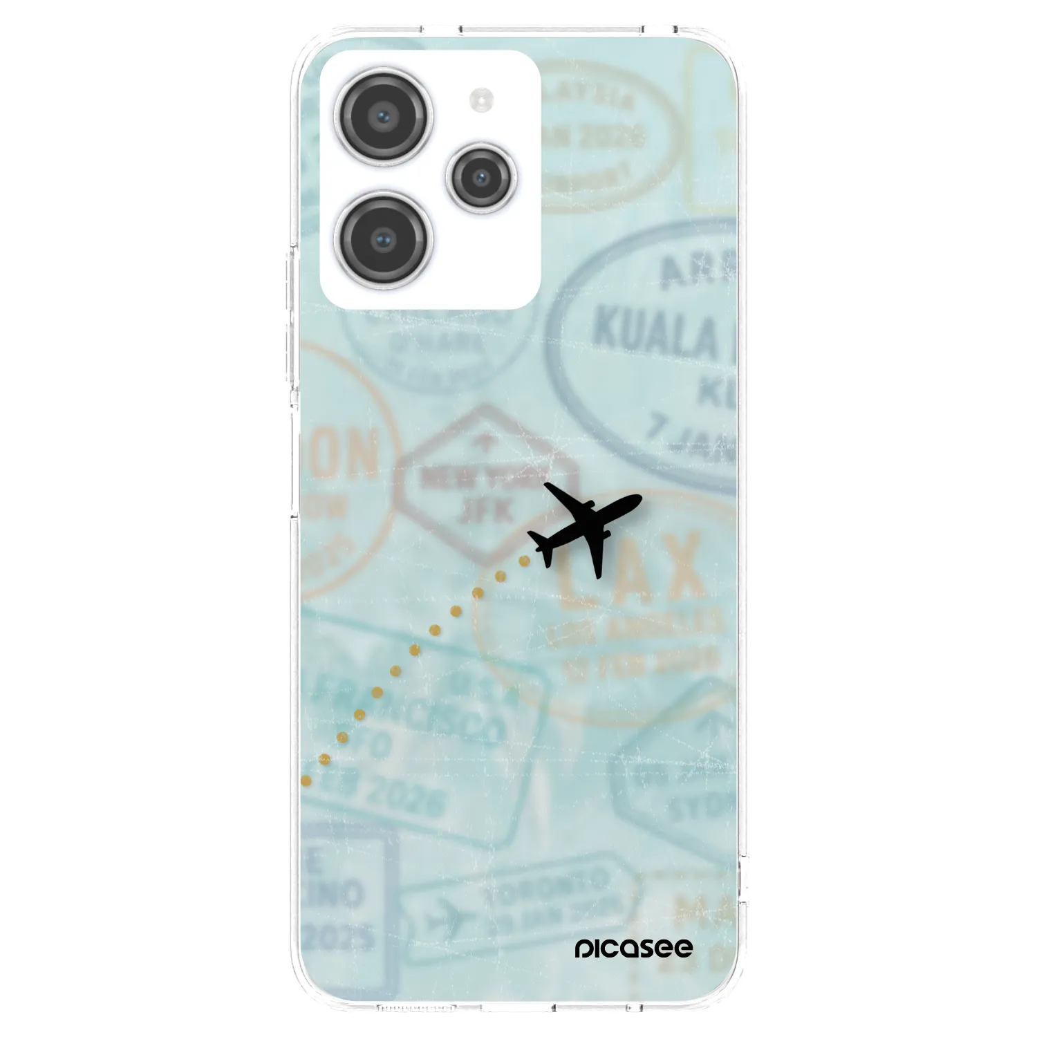 Picasee Xiaomi Redmi 12 4G Hülle - Transparentes Silikon - FLIGHT PATH